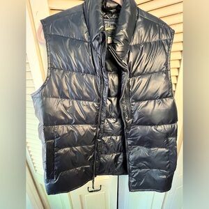 J. Crew Navy Shiny Down Puffer. So Cozy